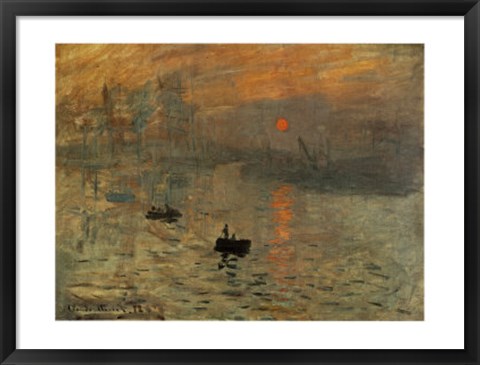 Framed Impression Brouillard Print