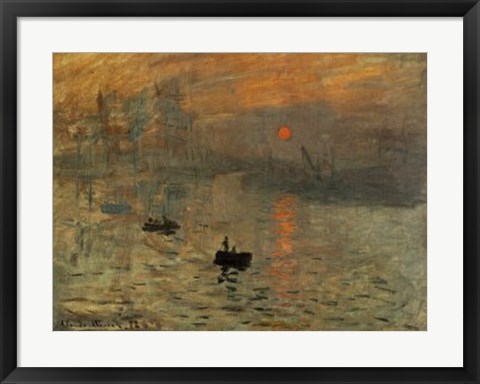 Framed Impression Brouillard Print