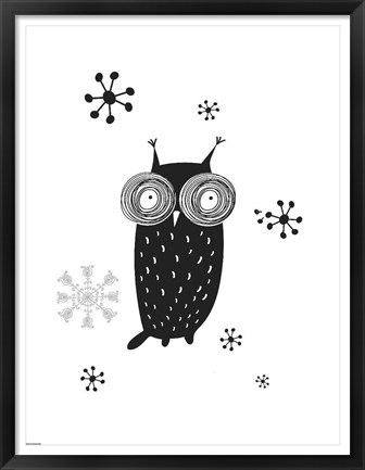 Framed Owl I Print