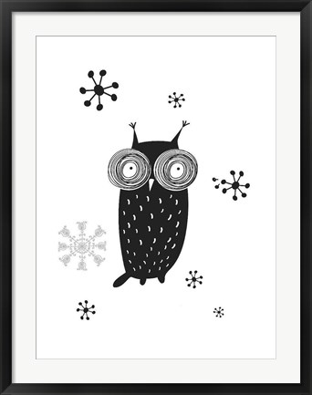 Framed Owl I Print