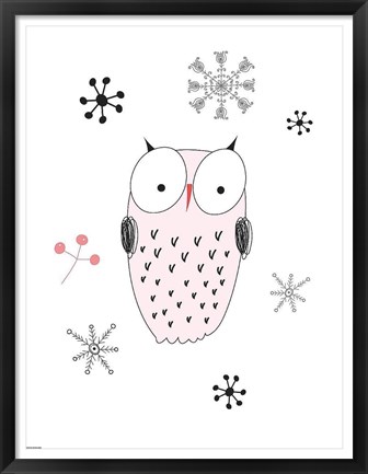 Framed Owl III Print