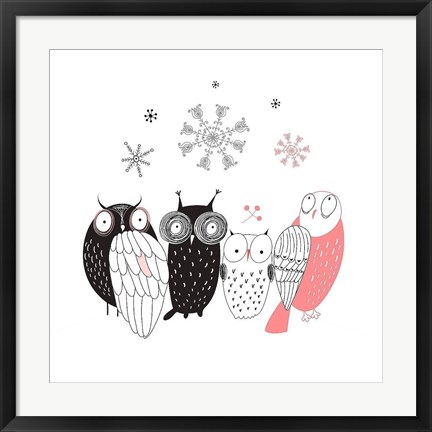 Framed Owl IV Print