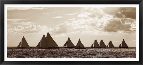 Framed Sailboats Print