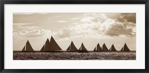 Framed Sailboats Print