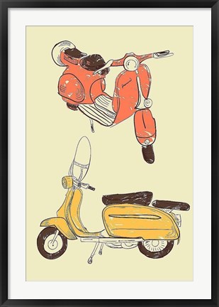 Framed Scooter IV Print