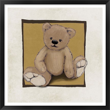 Framed Teddy Bear Print