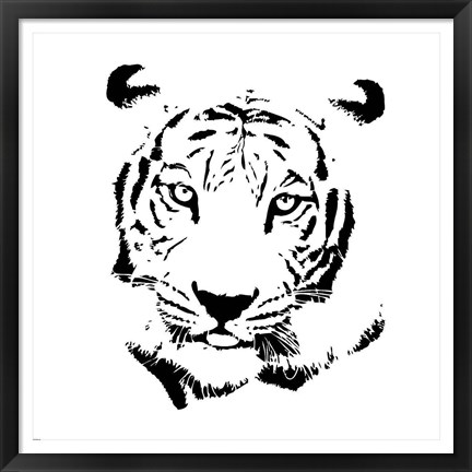 Framed Tiger Print