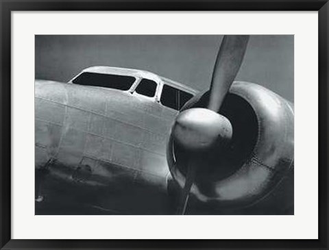 Framed Twin Engine Plane 1942 Print