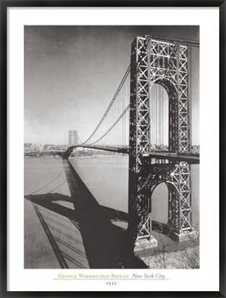 Framed George Washington Bridge NYC Print