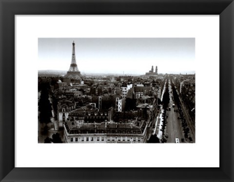 Framed From the Arc de Triomphe, 1931 Print