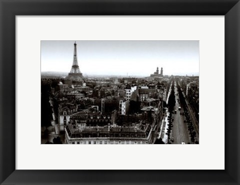 Framed From the Arc de Triomphe, 1931 Print