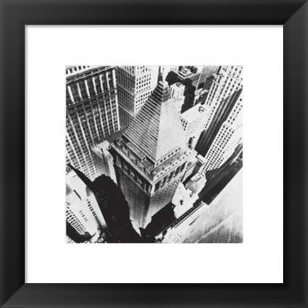 Framed Skyscraper View NYC 1931 Print