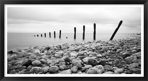 Framed Beach Pebbles Print