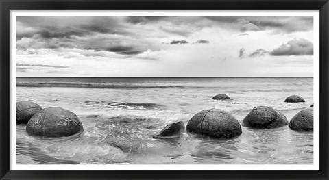 Framed Beach Rocks 1 Print