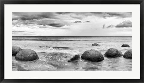 Framed Beach Rocks 1 Print