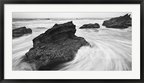 Framed Beach Rocks 2 Print