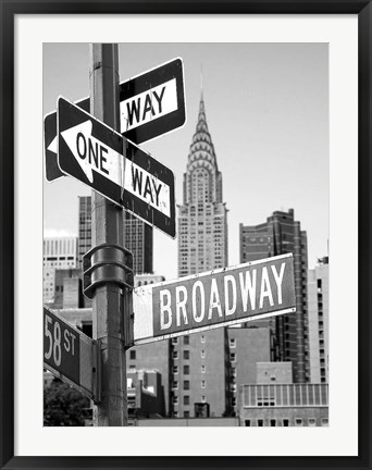 Framed Broadway Print