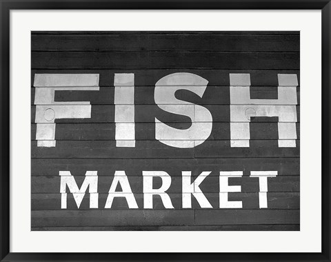 Framed Fish Market Print