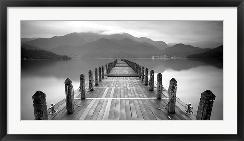 Framed Lake Pier 1 Print