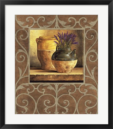 Framed Vases with Lavender Print