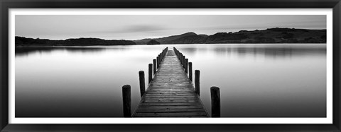 Framed Lake Pier 2 Print