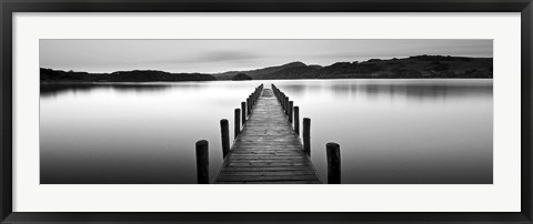 Framed Lake Pier 2 Print