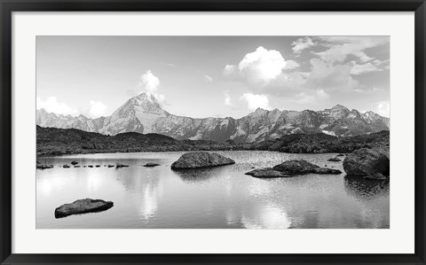 Framed Mountain lake Print