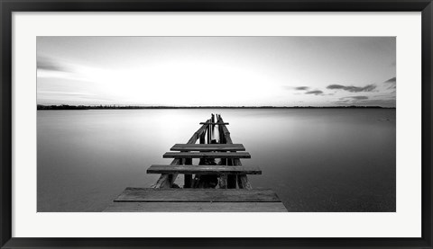 Framed Old pier Print