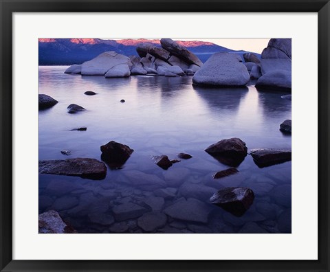 Framed Purple Rocks Print