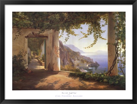 Framed View to the Amalfi Coast Print