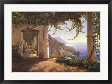 Framed View to the Amalfi Coast Print