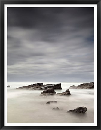 Framed Rocks in Mist 1 Print