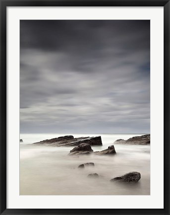 Framed Rocks in Mist 1 Print