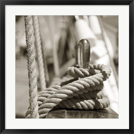 Framed Sail Rope Print