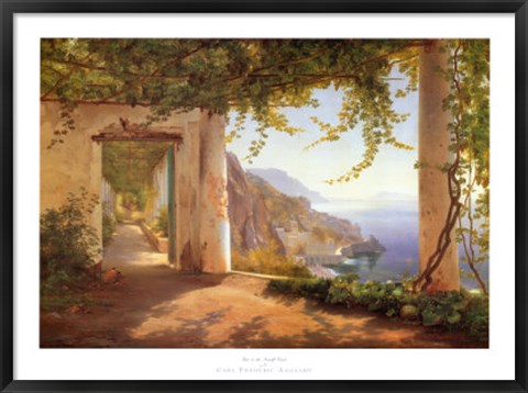 Framed View to the Amalfi Coast Print