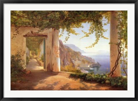 Framed View to the Amalfi Coast Print