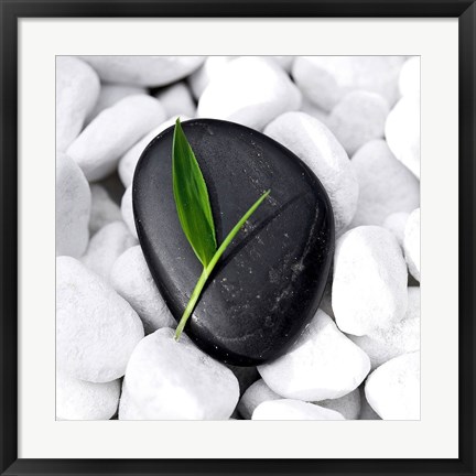 Framed Zen Stone Print