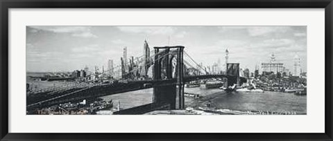 Framed Brooklyn Bridge, NYC, c.1938 Print