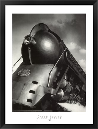 Framed Steam Engine 1940 Print