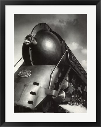 Framed Steam Engine 1940 Print