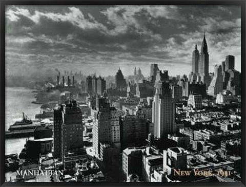 Framed Manhattan, New York, c. 1931 Print