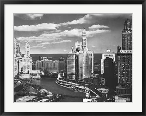 Framed Anonymous - Chicago 1930 Size 31.5x23.75 Print