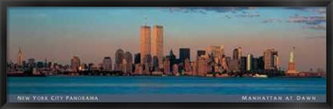 Framed Manhattan at Dawn Print