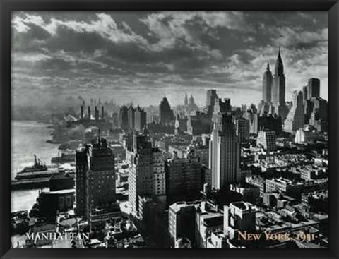 Framed Manhattan, New York, c.1931 Print