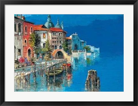 Framed Antonio Di viccaro - Primavera a Venezia Size 31.5x23.75 Print