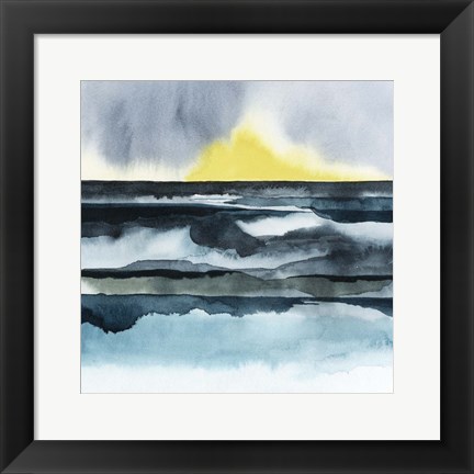 Framed Seaside Mist I Print