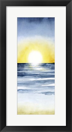 Framed Layered Sunset Triptych II Print