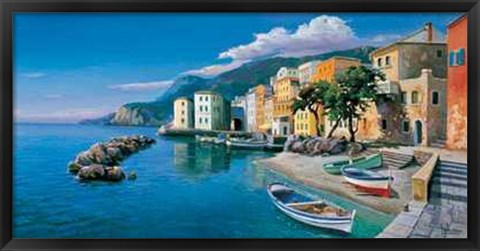 Framed Borgo Ligure Print