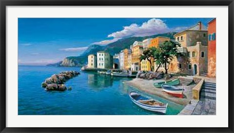 Framed Borgo Ligure Print