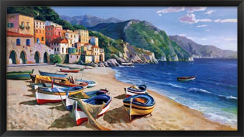 Framed Borgo di Pescatori Print